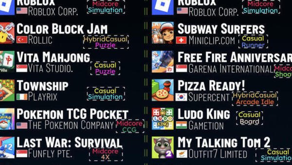 Most Downloaded Mobile Games of 2025